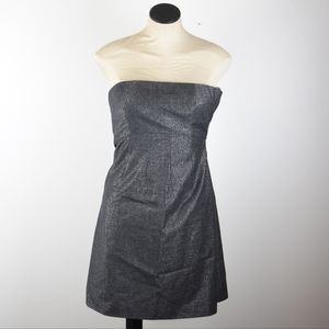 Y2K Theory Strapless Sparkle Gray / Black Dress 2